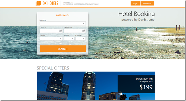 DX Hotels Screen