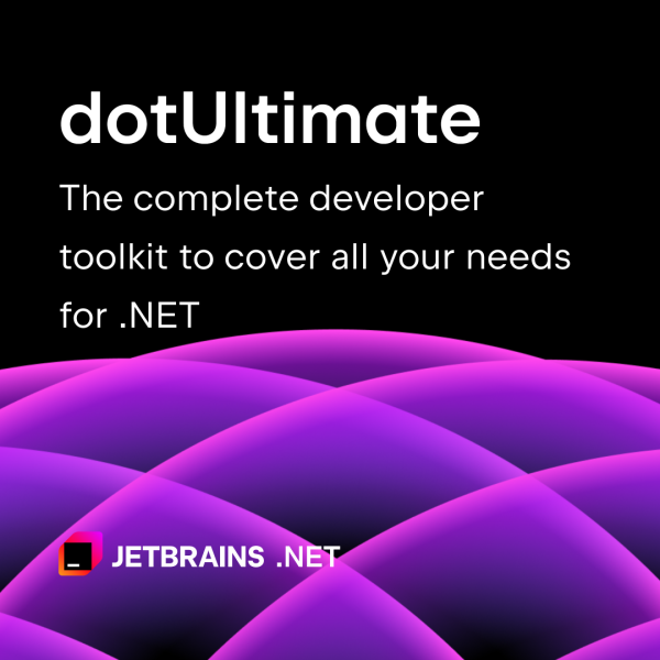 JetBrains dotUltimate - Complete toolkit for .NET and game development